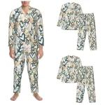 Pyjama homme motifs cœur style vintage