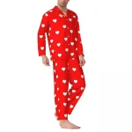 Pyjama petits coeurs homme confortable