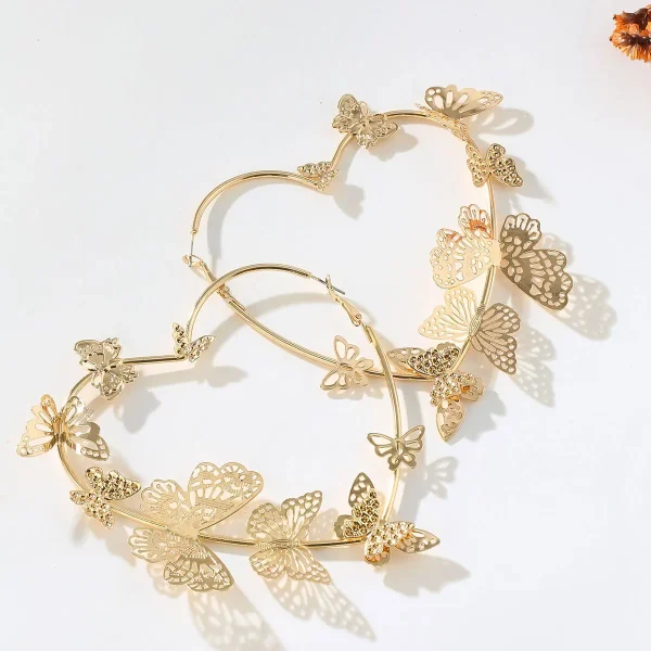 Boucle d'oreilles Vintage de luxe coeur