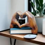 Élégante statue Univers Coeur