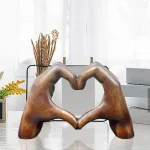 Univers Coeur résine imitation bois