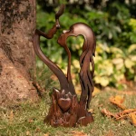 Design sculpté bois foncé