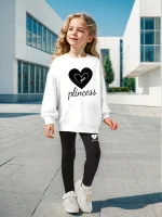 tenue tendance fillette noir et blanc