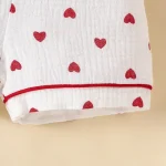 nouveau pyjama coeurs rouge blanc