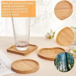 sous-verres cercle DIY en bois