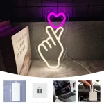 Éclairage moderne coeur LED