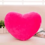 coussin coeur d'amitié fushia