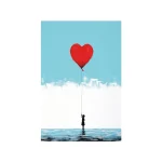 Œuvre d'art fille ballon