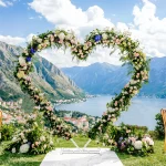 Arche en coeur pour mariage