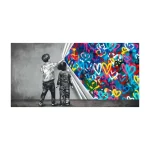 tableau art cœur enfants