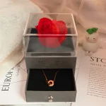 Pendentif coeur zircon