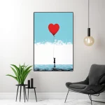 Tableau style Banksy ballon