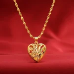 bijou or jaune coeur