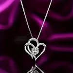 Bijou coeur zircon élégant