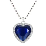 accessoire coeur bleu