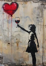 tableau coeur street art