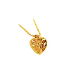 collier romantique or jaune