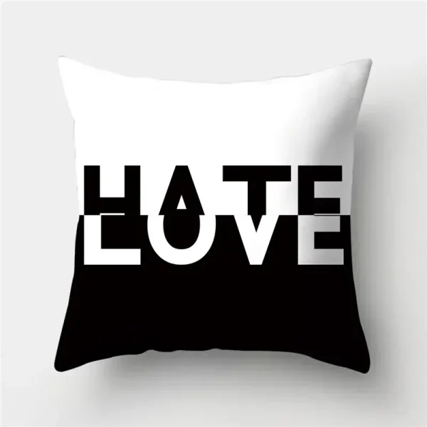 housse de coussin 2 tons Hate Love