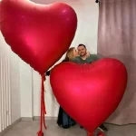 immense ballon coeur pour mariage