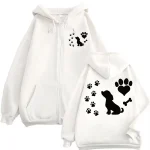 sweat mode chien coeur patte