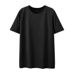 t-shirt ample noir coeur