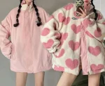 veste réversible coeur automne côté style