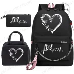 sac à dos élégant coeur papillon