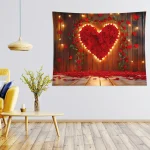 design floral coeur murale