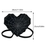 sac coeur noir gothique