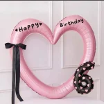 coeur anniversaire ballon