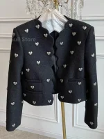 veste elegant noire femme