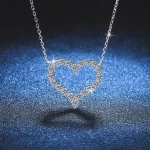 collier coeur luxe zircon