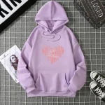 confort optimal hoodie coeur rayé
