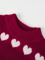 tricot femme coeur design