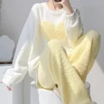 pyjama taille plus à motifs cœurs