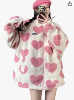 veste femme réversible coeur automne