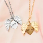 collier coeur romantique