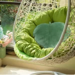 coussin coeur feuille style classique