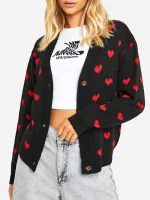 long sleeve heart sweater
