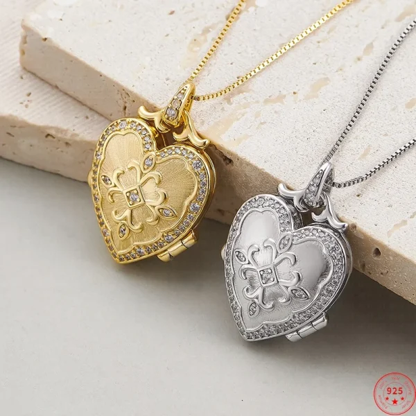 S925 argent pendentif avec moissanites