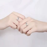 bague romantique moissanite