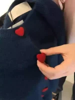 modèle cardigan coeur
