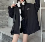 style automne avec la veste réversible coeur