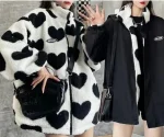 veste réversible coeur automne chic