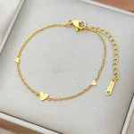 chaine et bracelet coeur délicat