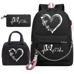 sac à dos coeur papillon