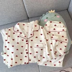 pyjama femme imprimé coeur