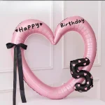 univers coeur ballon anniversaire