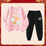 mode enfant sweatshirt pantalon pastel