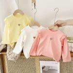 T-shirt fille coeur mode